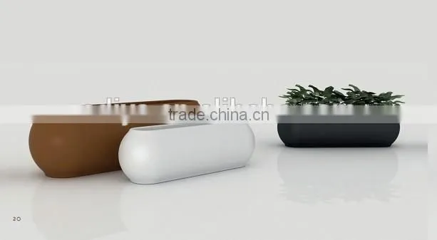 long fiberglass flower pot