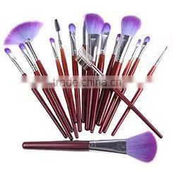 Portable natural hair professional makeup brush set