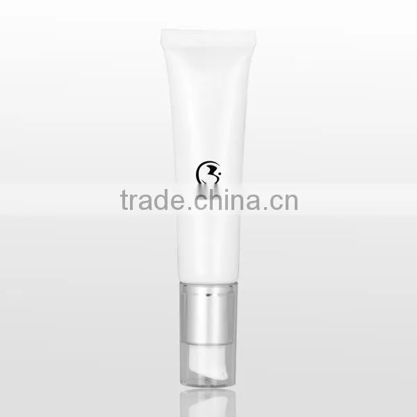 White Pump PE Cosmetic Tube