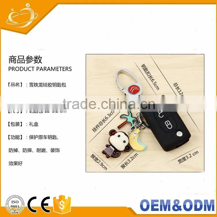 3 Button With Keychain Remote Car Key Shell Flip for Citroen Xsara C4 C5 C6 C8 Light Symbol Groove