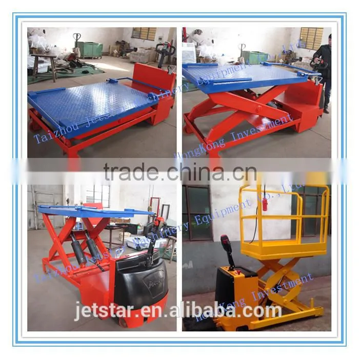 12m height Outdoor battery powered mini scissor lift platform