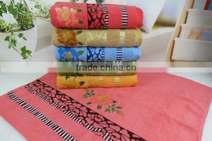 bright color bamboo cotton velour bath towel middle east market