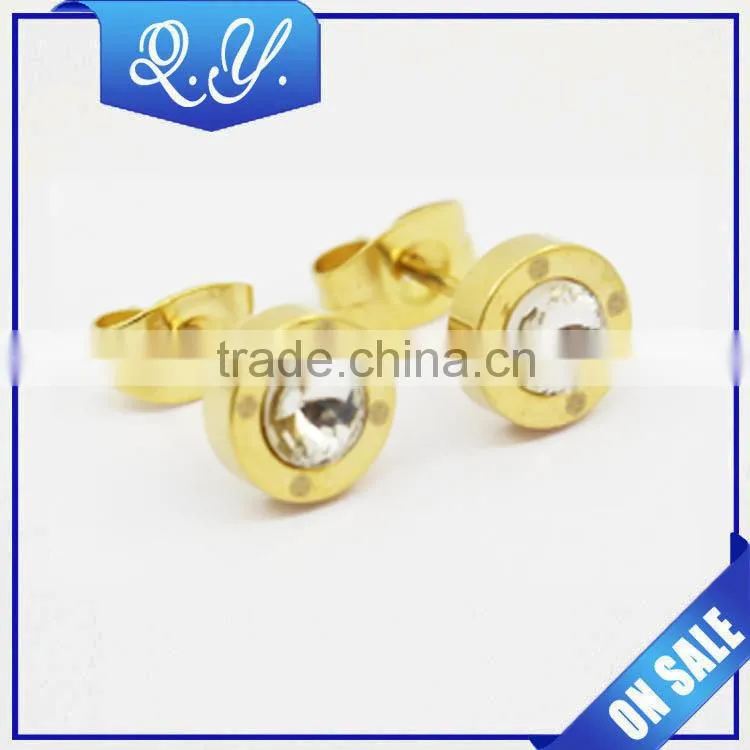 Wholesale earrings costume jewelry fashionable design charming acrylic barbell ear studs