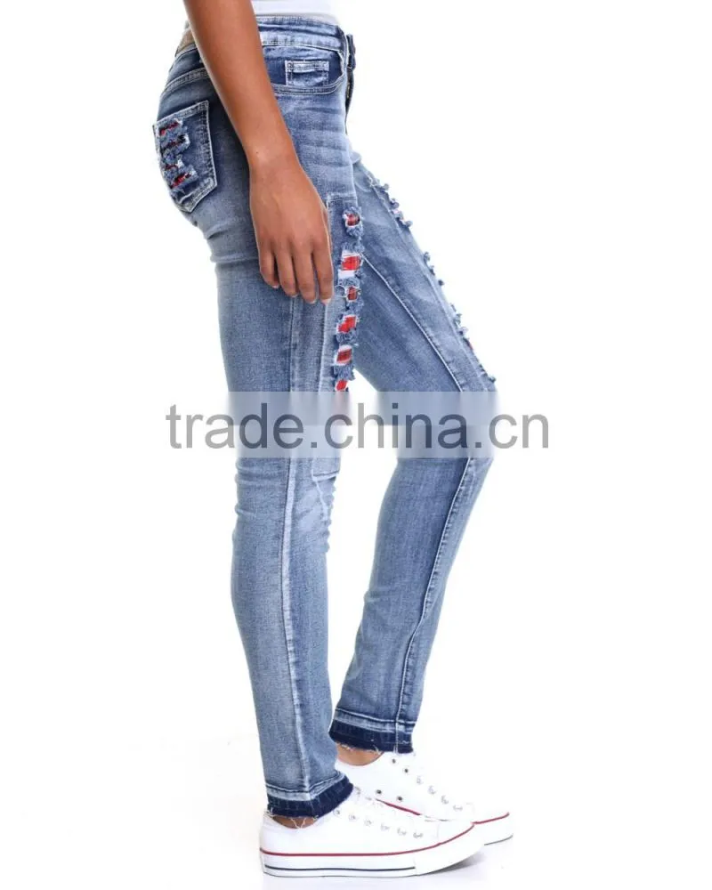 China Clothing Manufacturer Jeans Wholesale Price For Women