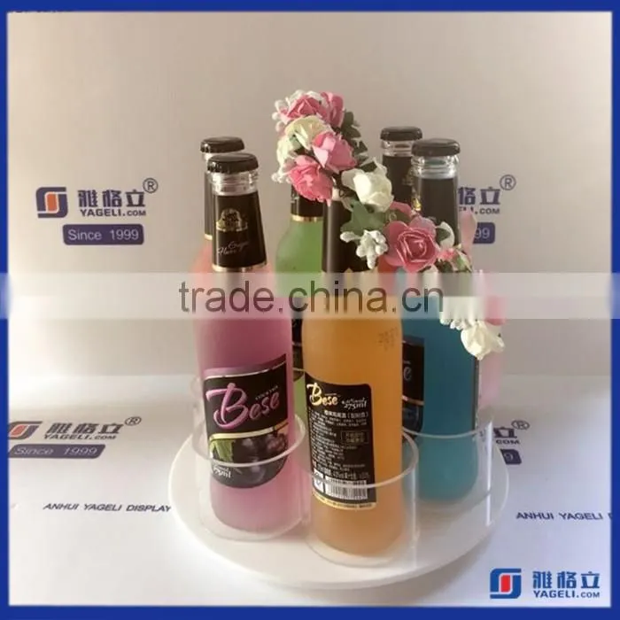 2016 Wholesale Custom Acrylic Wine Rack / Acrylic Tabletop Stand / Acrylic bottle Display