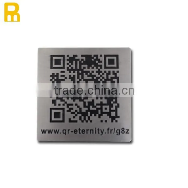 2015 New arrival stainless steel plate lables with adhensive backside