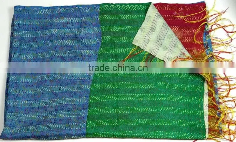 Handmade Women Silk Kantha Shawl