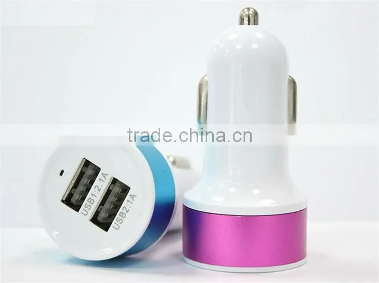 new item 2 usb wireless car charger with smart short circuit protect