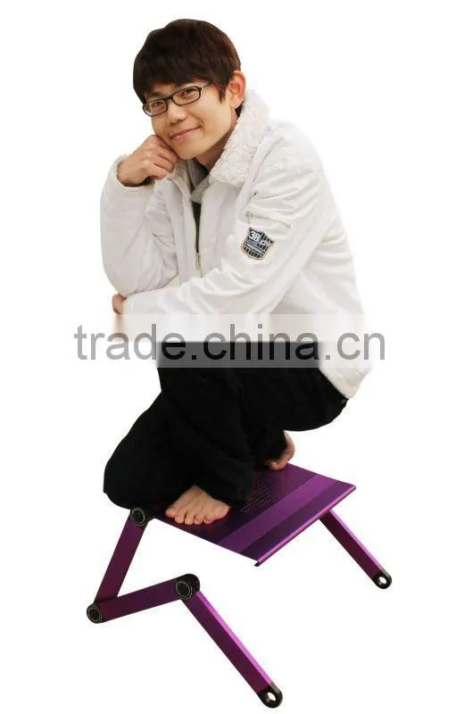 Angle Adjustable Foldable Laptop Notebook Desk Table Fans Stand Portable Bed Tray