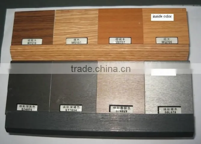 Graceful pvc casement window with blinds inside design,shutter window