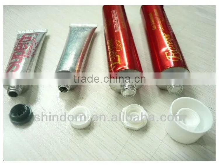 Empty cosmetic aluminum tube 40mm for cream lotion