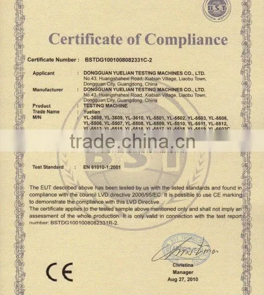 YL-1162 High Temperature Tensile Testing Equipments