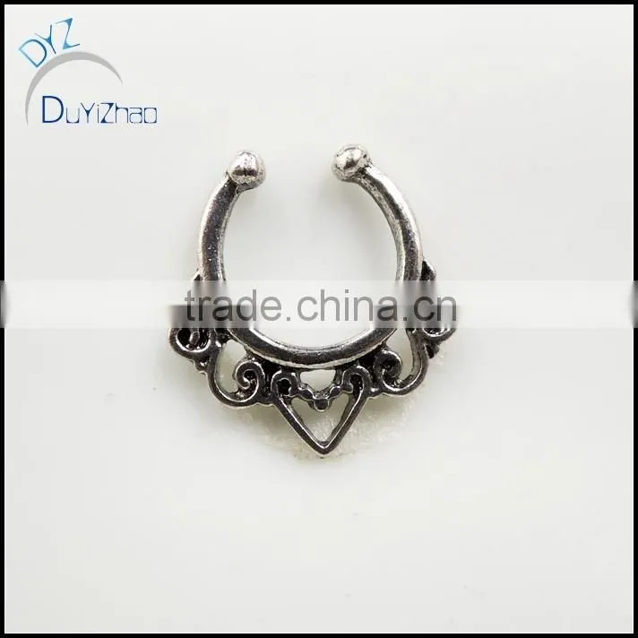 Custom fashion nose ring septum piercing clicker jewelry