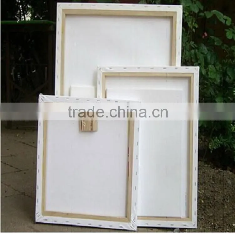 Pre primed Blank stretched canvas frame for oil painting, Blank canvas for painting