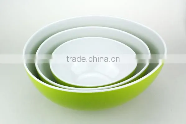 Melamine mixing salad bowl set , melamine egg shaped bowl