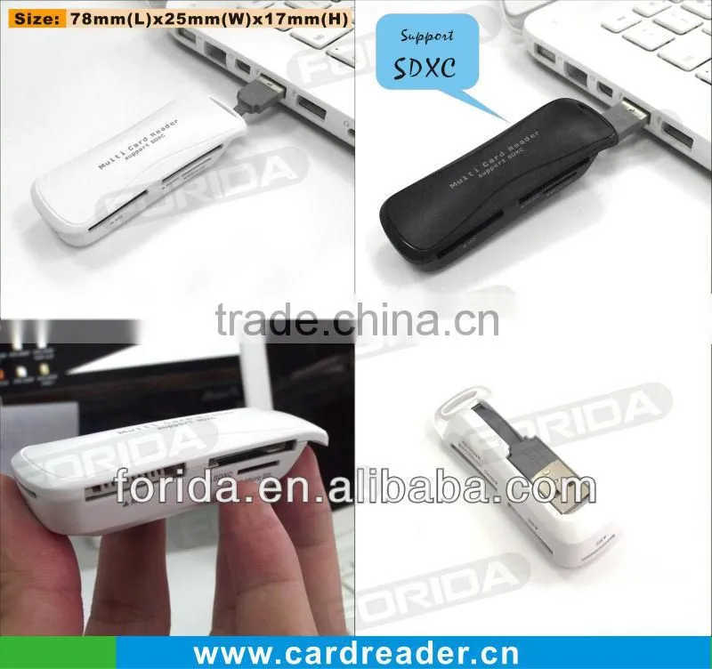 Forida hot selling usb 2.0 multi card reader