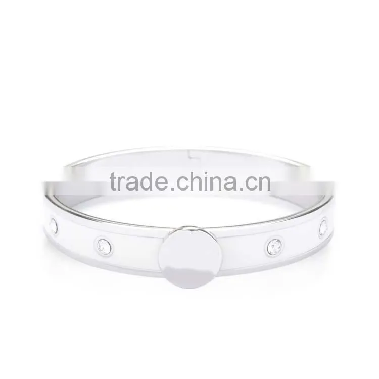 Fashion bamboo crystal gold bangles designs