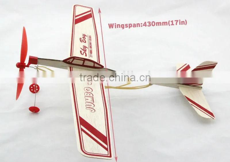 Sky Boy-Jumbo Jet 17" Balsa Rubber Powered Glider,remote flyer