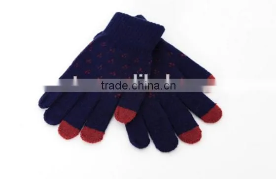 Unisex Wool Knitted Fingertips Touch Screen Gloves