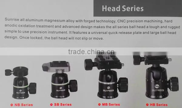 Sunrise Camera Tripod head Tripod Ballhead Various Tripod Heads