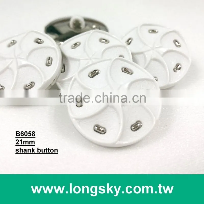 (#B6055/21mm) two parts combined fancy plastic buttons for garment clothing