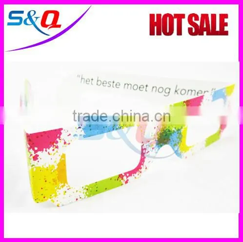 Printed artwork red bule lens paper master image 3d glasses
