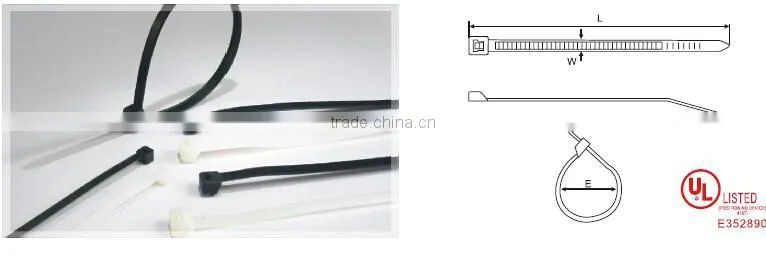 RHI high temperature plastic reusable numbered cable ties