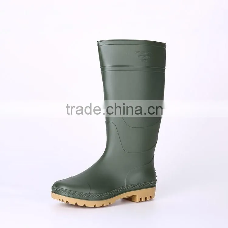 Wholesale simple style plastic pvc rain boots without steel toe, waterproof rain boot covers