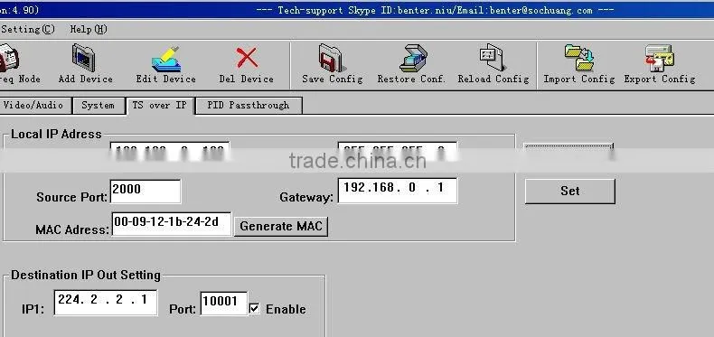 iptv HD IP Encoder(4 HDMI in and IP/multicast/SPTS out)