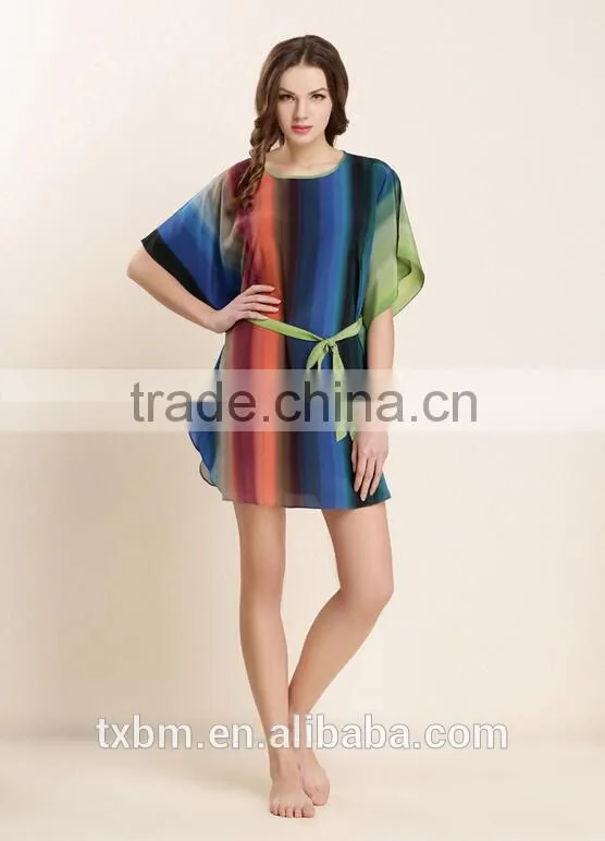 loose comfortable short sleeve silk pajama