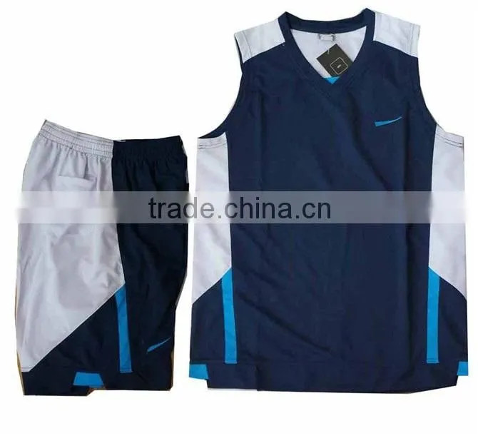 2014 OEM basketball team uniform, blank basketball suit, basketball jersey set