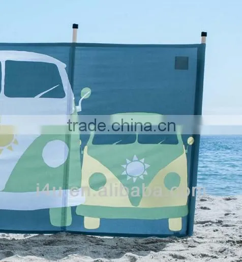 Oxford 7 wooden & steel pole high quality windbreak