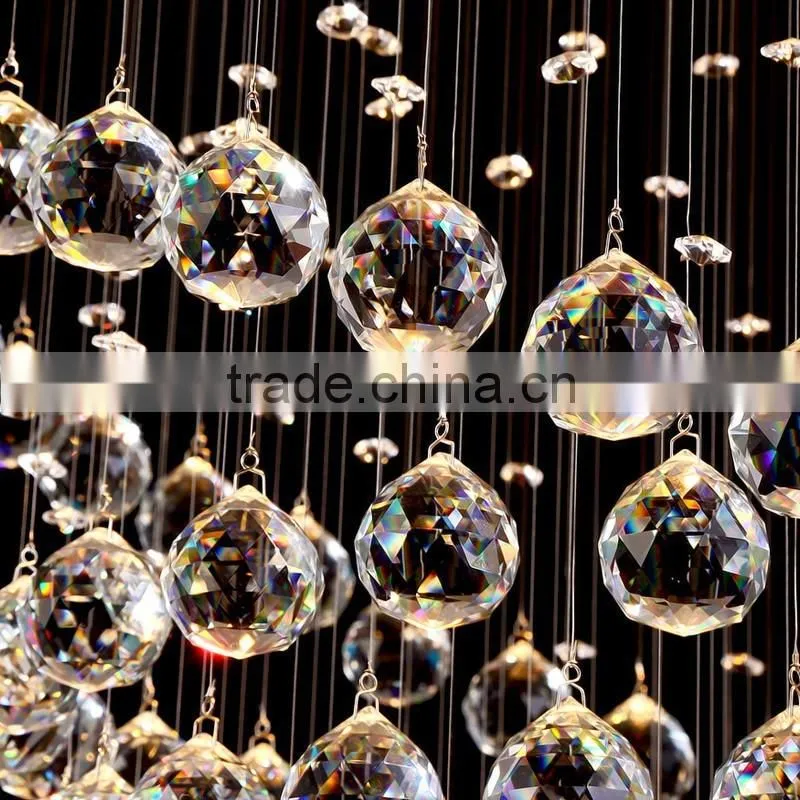 K9 Crystal Drop Rope Chandelier High Ceiling Pendant Lights 92039