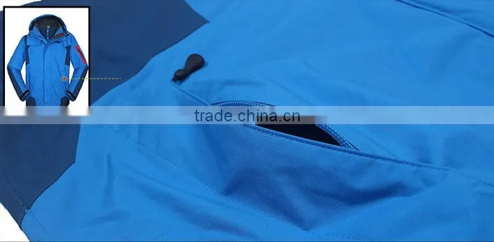 Custom 3 in1 waterproof hooded winter coat