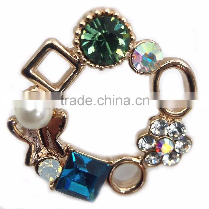2016 fashion 18K gold plated classic flower design earring
