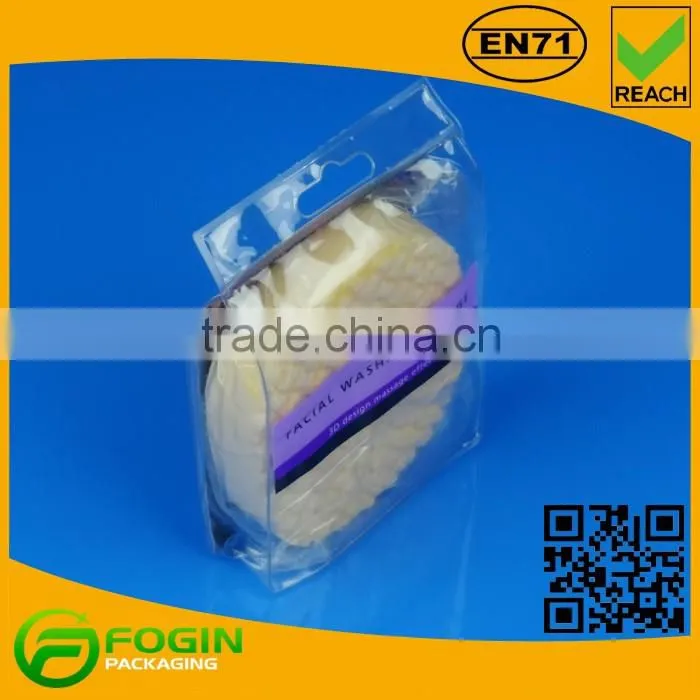 Small Size EVA Makeup Packaging Plastic Bags With Hanger