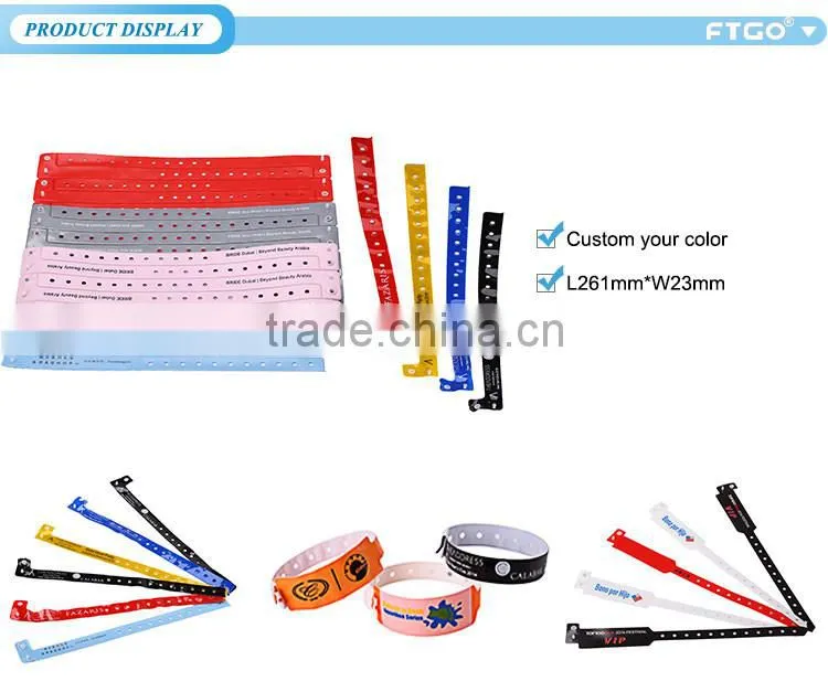 cheap price promotional event PVC wristbands in various colors