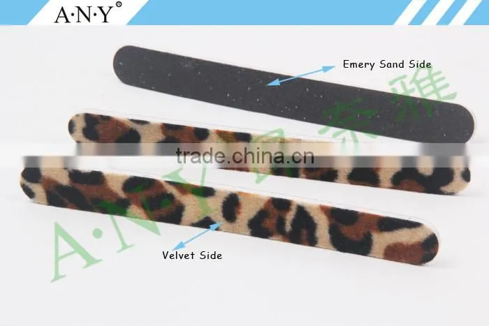 Professional Nail Art Cure Emery Board Velvet Nail Files for Manicure