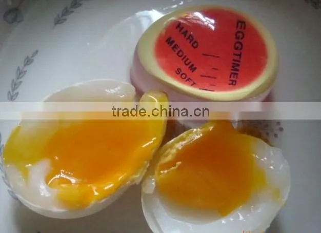 Hot sell fashion temperature controlled colour changing egg timer FDA egg shape kitchen timer
