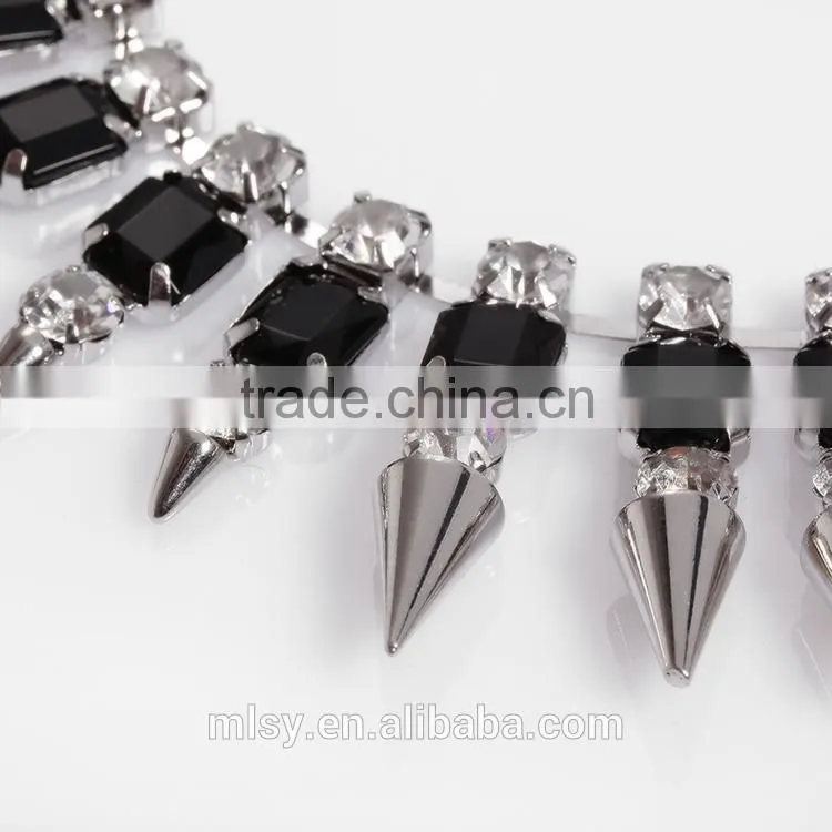 Wholesale fancy wearable jewelry body chain for clothing Brightness F1-80038