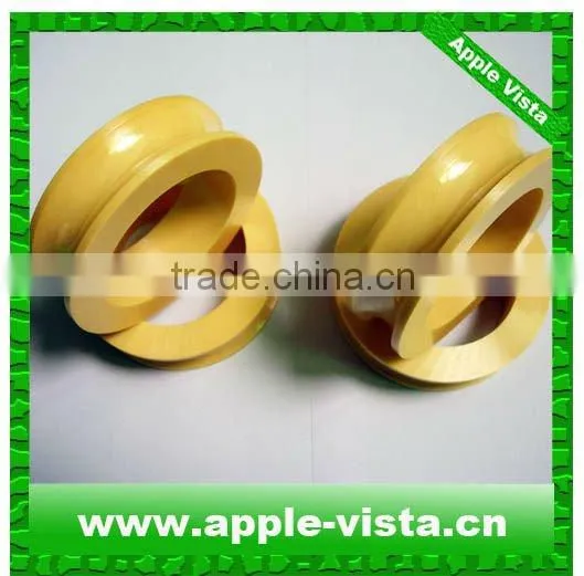 Yellow zirconia wire drawing ring/Zirconia ceramic drawing pulley/Machine guide ring