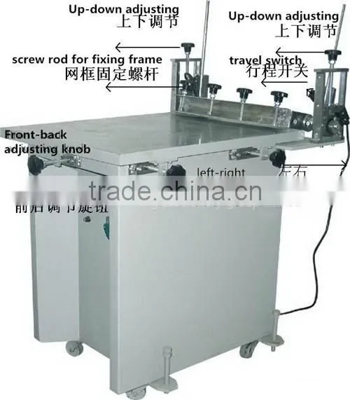(TAM-6080S) Manual Glass Vacuum Table Screen Printing Machine
