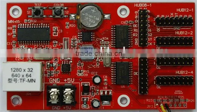 TF-MN LED Display Controller Card For P10/P16/P20 RS232 Drive Mode Change Messages Freely