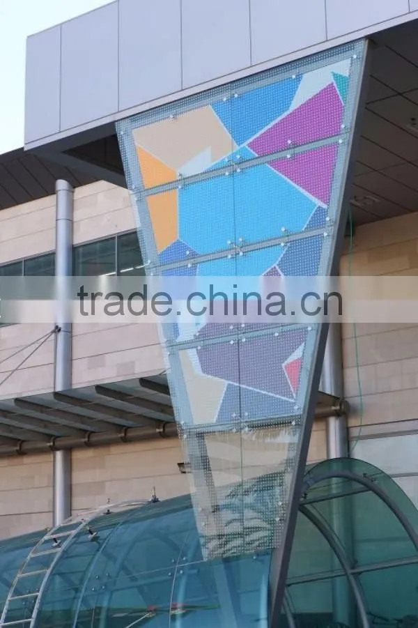 Safety Tempered Colored Printed Glass Pot Decorative With Factory Price