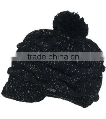 Stars Ruched Knit Beanie