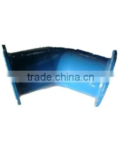 double flanged bend,ductile iron double flange bend/elbow,ductile iron 90 deg double flanged bend