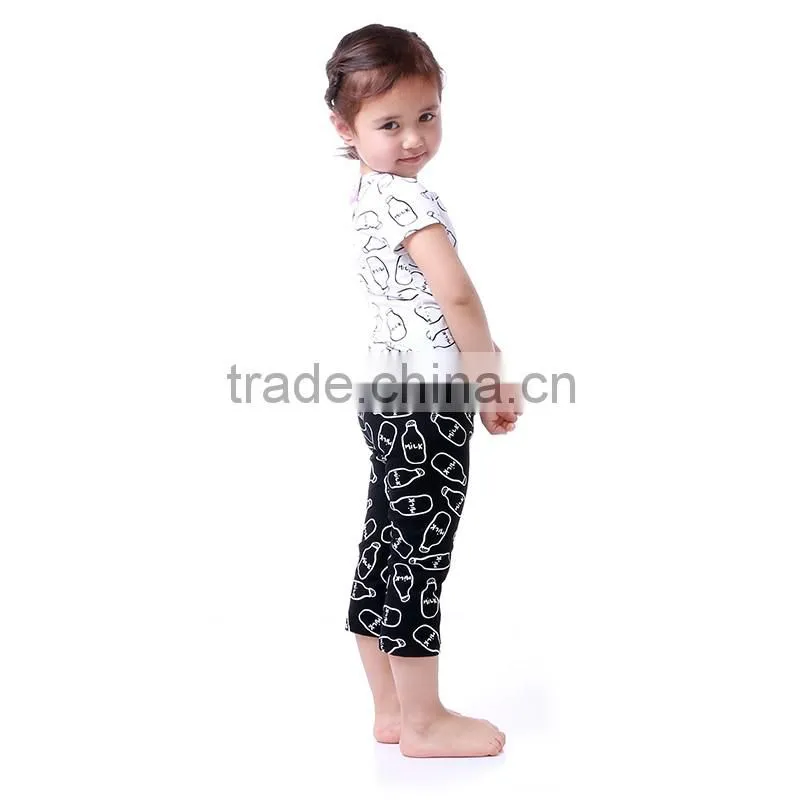 2016 kaiya cotton short T-shirt and pant summer kids clothes
