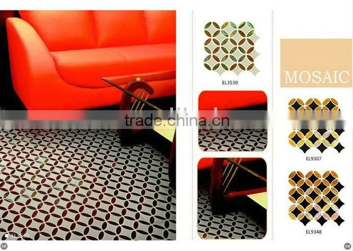 red and black iridescent decorative mosaic