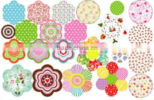 Flowers square Cupcake Liners Muffin cases with factory price