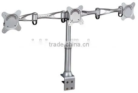High quality swing adjustable double monitor arms lcd bracket supplier